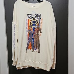 Marvel Cream Wakanda Forever Sweater